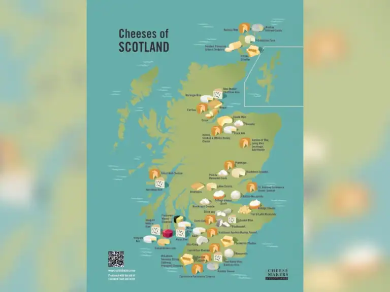 Cheeses of Scotland Map