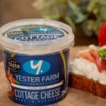 Fine Cheesemakers of Scotland: Yester Farm Cottage Cheese 300g pot with cottage cheese and salmon on toast.