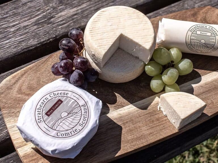 Fine Cheesemakers of Scotland. Wee Cormie Cheese from Strathearn Cheese Co.