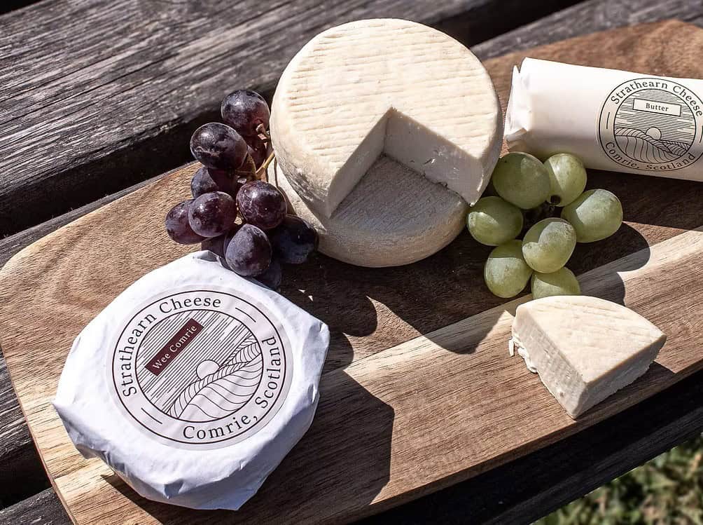 Fine Cheesemakers of Scotland. Wee Cormie Cheese from Strathearn Cheese Co.