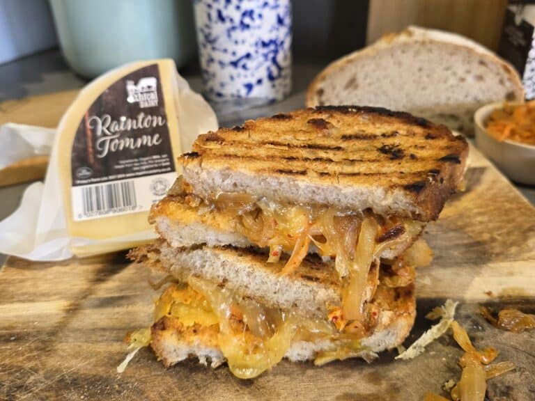 Fine Cheesemakers of Scotland - Rainton Tomme Sweet and Sour Toastie.