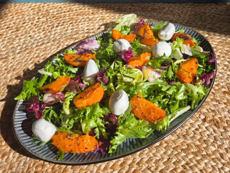 Fine Cheesemakers of Scotland - Grilled Apricot and Buffalo Farm Mozzarella Pearl Salad